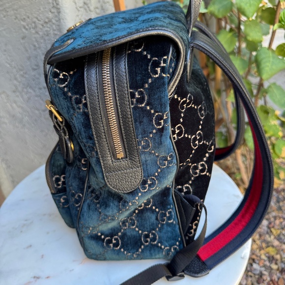 Gucci GG Marmont Velvet Backpack - Picture 9 of 15